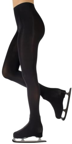 CALZITALY Ladies Skating Tights | Professional Over Boot Skating Pantyhose | S, M, L | Skin, Black, Caramel | 70 DEN | Made in Italy