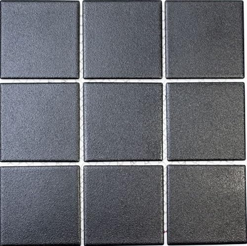 Mosaico Piastrella Parete Ceramica Antracite Nero Antiscivolo Piatto Doccia Pavimento Piastrella WC - MOS22-0302-R10