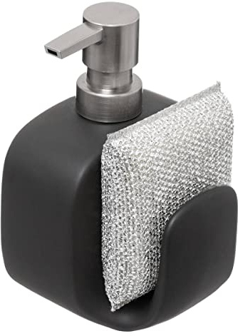5five - tvåldispenser med svamp 400 ml svart