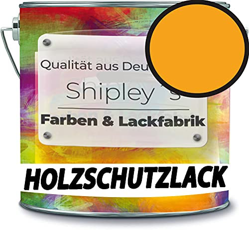 Shipley's - Vernice protettiva per legno, resistente alle intemperie, protezione a lungo termine dagli agenti atmosferici, protezione dagli agenti atmosferici, colore giallo melonico RAL 1028