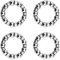 Create idea Lot de 4 roulements à Billes de 6,35 mm x 9 Billes pour pédalier de vélo - Accessoires de réparation pour vélo VTT et vélo de Route