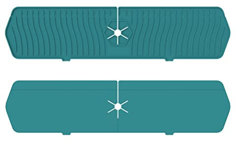 Tappetino per Rubinetto, paraspruzzi per lavello del Rubinetto della Grande Rubinetto in Silicone Tappetino per la Raccolta dell'Acqua Tappetino per scolare Il lavandino Dietro Il Rubinetto