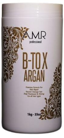 BTOX ARGAN AMR Professional Cuidado Profundo reparador intenso para cabello muy dañado (1 kg)