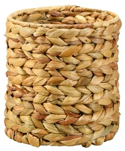 Serene Spaces Living Eco-Friendly Water Hyacinth Vases - Stylish Flower Vases for Centerpieces, Weddings, Party Tables, Dining or Coffee Table, Thanksgiving, Fall Decor, 6.5 Diameter & 7 Tall