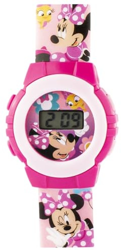 Coriex Orologi per bambini – Orologi digitali alla moda per bambini: eleganti e pratici per ragazzi Trendsetter | Ora e data in diversi design, Minnie Mouse, cinghia