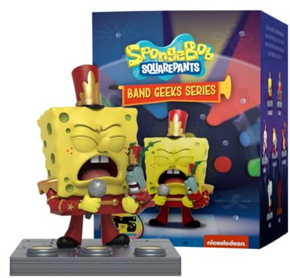 Mighty Jaxx Bob l'éponge Band Geek | Figurine de Collection Boîte Surprise | Un Personnage aléatoire