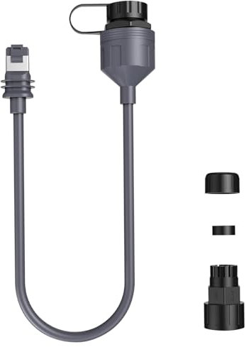 Starlink Ethernet Adapter RJ45 for Starlink Gen 3 / Starlink Mini, 0.5m 26AWG CAT5E Waterproof Extension Starlink Cable RJ45 Sockets 2000Mbps Data Transfer (1)