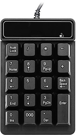 Greensen Numero Tastiera Numerico Numerico Numero Tastiera Numero Tastiera di Tastier Tastie di Tastiera, Tasti Meccanica, Inclinazione Ergonomica Portatile Mini Tastiera Numerica USB per