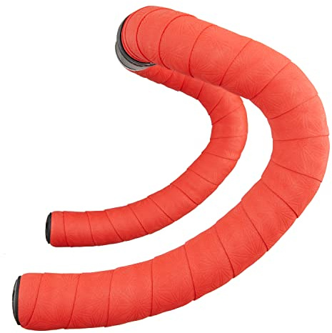 Supacaz Bar Tape - Suave - Red + SL Screw-In Plugs - Cycling Handlebar Tape