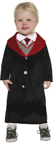 FIESTAS GUIRCA | Costume da Studente di Magia per Bebè (12-18 Mesi) - Camicia, Giacca, Cravatta e Tunica - Costumi da Mago per Halloween, Carnevale e Feste in Maschera - Ideale per Bambini