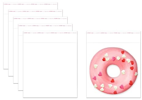 5x5 Self-Sealing Cellophane Bags 300pcs Self Adhesive Cello Bags 2mil Clear Resealable OPP Plastic Bags for Soap Cards Snacks Bakery Cookie Candy Food Treat Favor Lye Bread