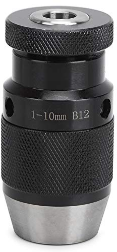 Schnellspannbohrfutter, B12 1-10 mm Präzisionsbohrfutter Bohrfutter mit Kegeldornaufnahme, CNC Drehmaschine Selbstspannendes Bohrfutter Adapter für Drehmaschine Bohrmaschine
