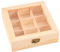 Juwacoo teebox mit 9 Fächern, Teebeutel Organizer Tee Organizer, Tee Aufbewahrungsbox Teeaufbewahrung Box, Teeaufbewahrungsboxen für Teebeutel Storage Box, 15 * 15 * 5cm