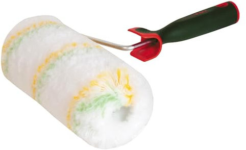 Nespoli Rodillo de Pintura, 22 cm, Tricolor para Fachadas, Trilox, Mango Ergonómico Bi-Componente, Ideal para Fachadas