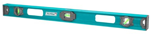 Livella a bolla d'aria 80 cm con magnete, in alluminio, spessore 2 mm (TMT28026)