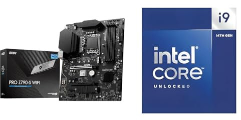 MSI PRO Z790-S WIFI Motherboard + Intel® Core™ i9-14900K Desktop Processor 24 cores