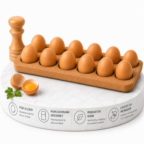 wortek kork ägghållare kylskåp arrangör äggförvaring äggbehållare för kylskåp arrangör äggbehållare äggförvaring kylskåp äggförvaring kylskåp ägg förvaringslåda för 12 ägg