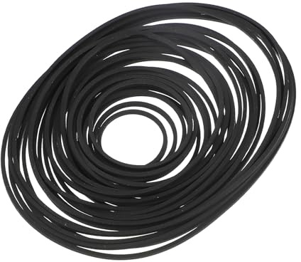 Ciieeo Correa de Transmisión de Goma 30 Piezas para Unidades de DVD y Grabadoras de Casete, Grosor 1,2 MM, Medidas 25-135 MM, Adecuado para Reparación y Mantenimiento en Equipos