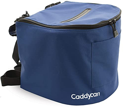 Caddycan - Portable Trash Can for Boating | Tough and Durable Storage Bag for Use with Kayaking, Camping, Hiking, Beach, Fishing | Collapsible, Multi-Purpose, Standard Size, Marine Blue