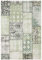 NORTHRUGS In- und Outdoor Teppich 160x230cm - Wetterfest Klassisch Vintage Muster Patchwork-Design Läufer Terrassenteppich Balkonteppich Küchenläufer Badteppich Wohnzimmerteppich Wasserfest in Grün