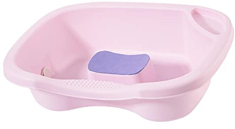 perfk Bassin de shampoing de lit, avec tuyau de vidange avec plateau d'oreiller, pour le lavage des cheveux Barber Shop, ROSE