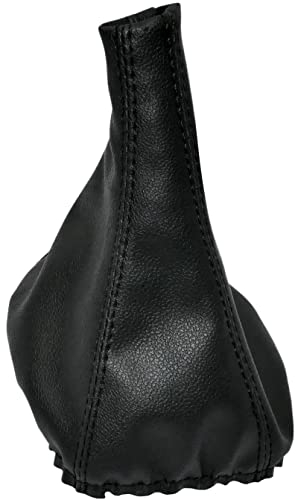 Aerzetix - C57790 - Cuffia soffietto per leva del cambio - compatibile con Fiat Panda dal 2003 al 2012 - colore: nero - in pelle sintetica