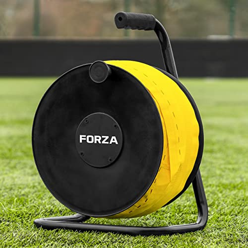FORZA 100m Pitch Marking Tape - White/Yellow/Blue Tape for Sports Pitches (Yellow)
