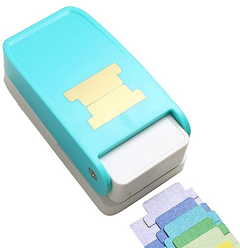 POCHY Poinçon d'onglet, Perforatrices d'étiquettes multifonctionnelles pour l'artisanat en Papier, Craft Cutter, Onglet File Folder pour Planner Inserts, Sketchbook, Scrapbook, Note
