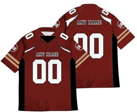 Personalisiertes Fußball Trikot, Benutzerdefinierte Team Name Nummer Übung Trikots, Benutzerdefinierte Fußball Shirt für Männer Jugend Frauen Kinder