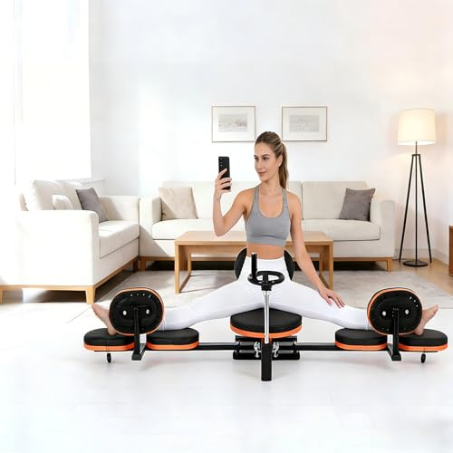 FAHKNS Leg Stretcher,Stretcher Split Machine for Flexibility, 220lb Heavy Duty Steel Frame Stretching Equipment,Leg Stretching Training Machine for Home Gym Split Machine Training Fitness