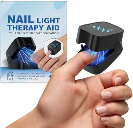 Dispositivo de luz de uñas para uñas de los pies, herramienta efectiva recargable, dispositivo de luz LED para reparación de uñas, para mujeres y hombres, reparación de uñas decoloradas