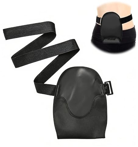 Funda De Bolsa De OstomíA Universal, Bolsa de Ostomía Impermeable, con Cinturón Ajustable, Accesorio para Estoma, Urostomía, Negro