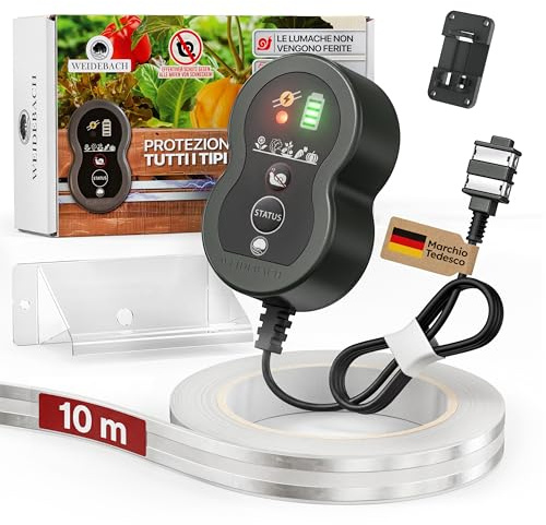 WEIDEBACH® Recinzione elettrica per lumache, set completo da 10 m