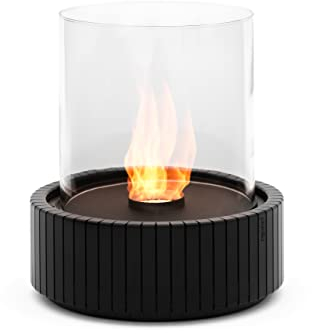 Planika Lotus Chimenea de Bioetanol de Sobremesa - Chimenea de Mesa Interior y Exterior - Chimenea de Mesa de Bioetanol - para hasta 3,5 Horas de Combustión