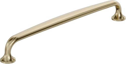 Amerock Renown 8-13/16 inch (224mm) Center-to-Center Golden Champagne Cabinet Pull, BP36987BBZ