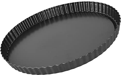 Aramox Thickening Nonstick Deep Baking Dish Pie Plate with Removable Bottom for Home Baking ([Thickened] 12-inch Live Bottom Pie Plate)