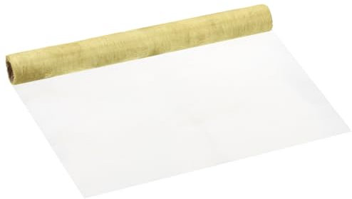 PATIKIL Brass Woven Wire Mesh Screen Roll 30cm x 1 Meter, 60 Mesh Filter Metal Coarse Dense Gauze Mesh for Window Security Vent Cover Filtration Animals Fence, Yellow