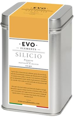 Evo Elements Silicio 100pz - Gel silice in capsule, tiene lontana l'umidità
