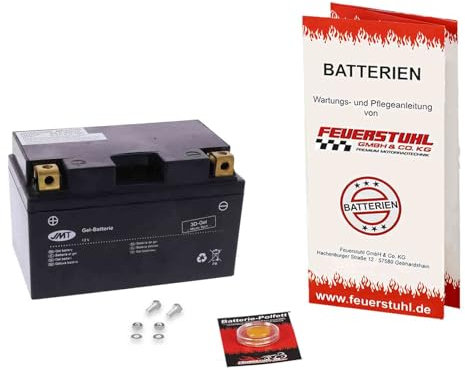 Gel Batterie für KTM 690 SMC R, 2012-2024, wartungsfrei, einbaufertig (inkl. 7,50€ Pfand)