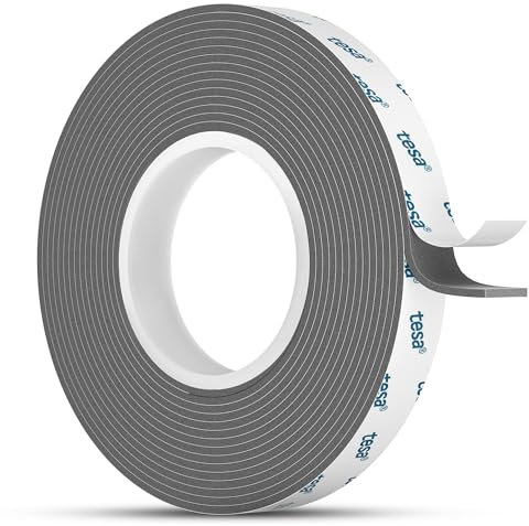 Emitever Cinta adhesiva de doble cara extrafuerte, 06311, cinta adhesiva de montaje multifuncional, para exteriores e interiores (3 m x 10 mm x 1,1 mm)