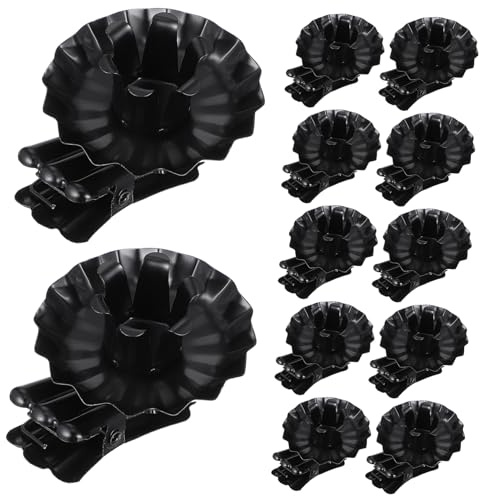 TOPPERFUN 20pcs Portacandele Clip in Metallo per Tealight Albero di Natale Decorazione Multiuso Portacandele per Tavolo e Feste Colore Nero Per Occasioni Festive