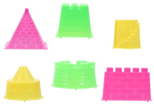 Toddmomy Ensemble de Moules à Sable Château pour Garçon et Filles 30 Pièces Plastique Coloré Aléatoire, Jouets de Plage Légers pour Garçons et Filles Stimulation Créative Couleur Aléatoire