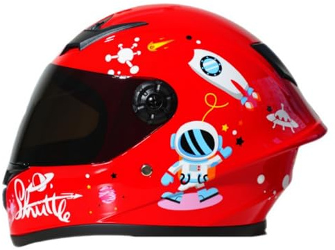 Casque Intégral De Moto pour Enfant, Homologué ECE 22.06, avec Visière Solaire, pour Garçons Et Filles De 3 À 10 Ans. Casque De Protection Intégrale