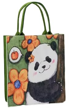 NDSJAIE Filtväska panda filtväska, handväska, resor, dam, axel för daglig användning