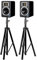 Youyijia Boxenständer 2er Set Lautsprecherständer Höhenverstellung 90-180cm Lautsprecher ständer Lautsprecher Stativ Stative Hochständer Boxen Stativ Speaker Stand