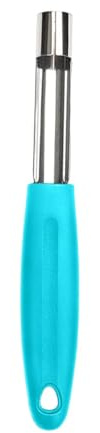 Descorazonador de frutas - Descorazonador de verduras para cocina, removedor de semillas portátil de acero inoxidable | Mango ergonómico antideslizante, utensilio de cocina para descorazonar manzanas,