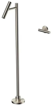 DFEDHF Bath Tap Floor Standing Bath Taps Hot and Cold Brass Free Standing Bath Tap Concealed Bath Taps for Bathtub, Brushed Nickel