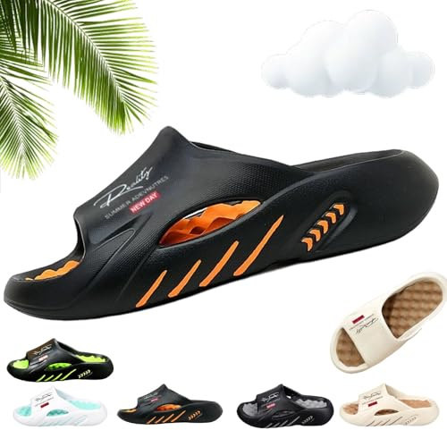 Kidlupe Non-Slip Thick Sole Cloud Slides For Men, Non‑Slip Massage Slippers, Orthopedic Slippers For Women Men, Ultra‑Soft, Easy Slip‑On Design, And Built For All‑Day Ease