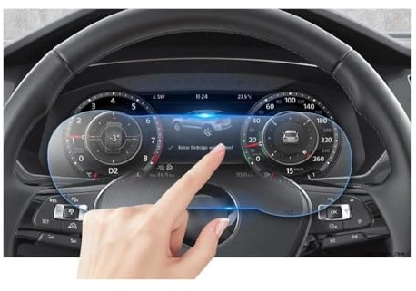 Película Protectora para el Sistema de navegación del Tiguan 2018, salpicadero, Protector de Pantalla de Cristal Templado, película para el salpicadero