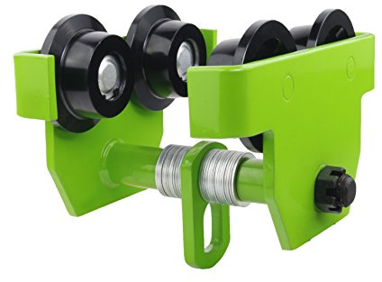 LABT stabile Laufkatze mit 100mm - 150mm Flanschbreite - Krankatze mit 3000 kg Lastkapazität - Unterflansch mit 3 Tonnen Traglast - Extrem belastbares Rollfahrwerk - Handfahrwerk